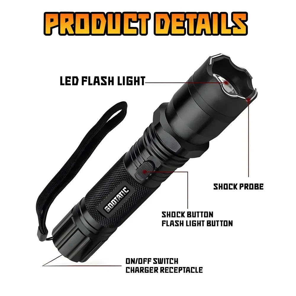 🔥 2025 Survival Sale 52% OFF 🚨 GOOTATIC™ GlowStrike V95 Stun Torch – Light the Way, Strike When Needed